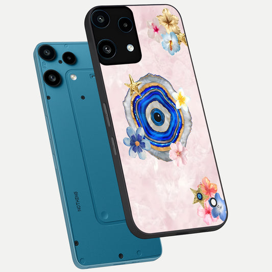  Divine Aura Bloom phone case For Nothing Phone 3A Lite showing premium glass back cover with detailed artwork