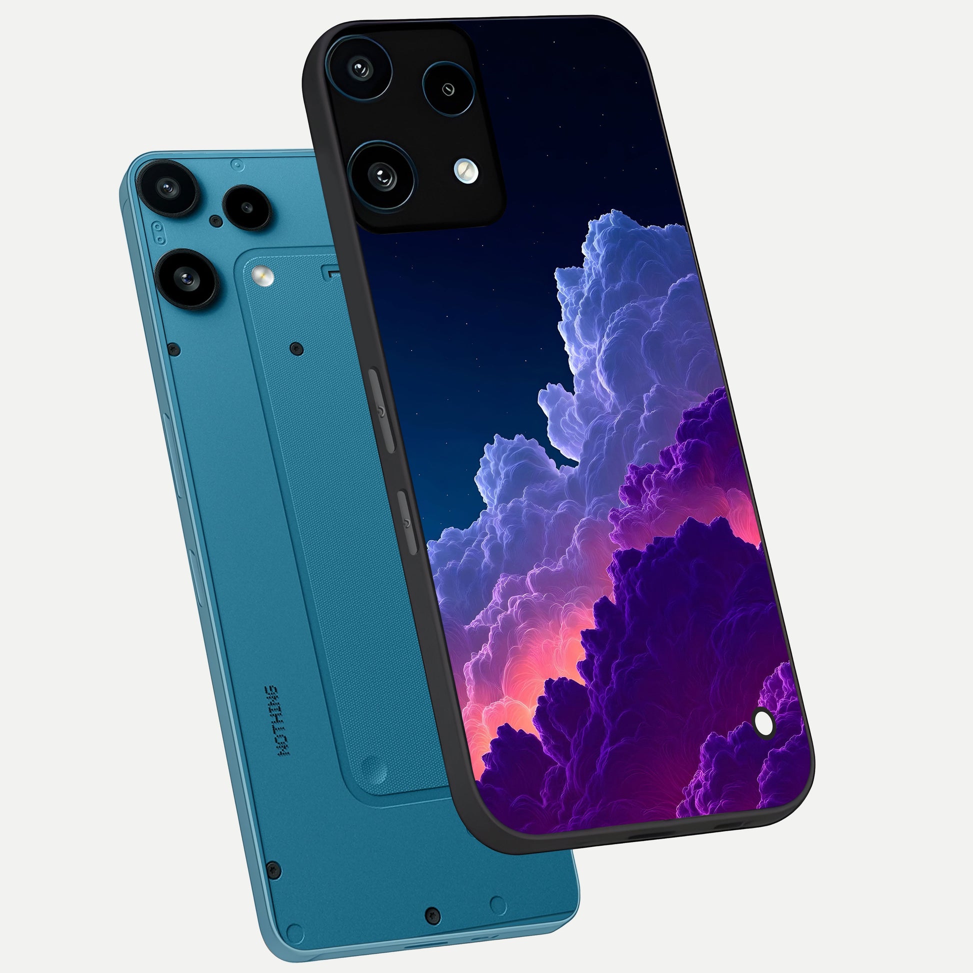  Dreamy Cloud Skies phone case For Nothing Phone 3A Lite showing premium glass back cover with detailed artwork