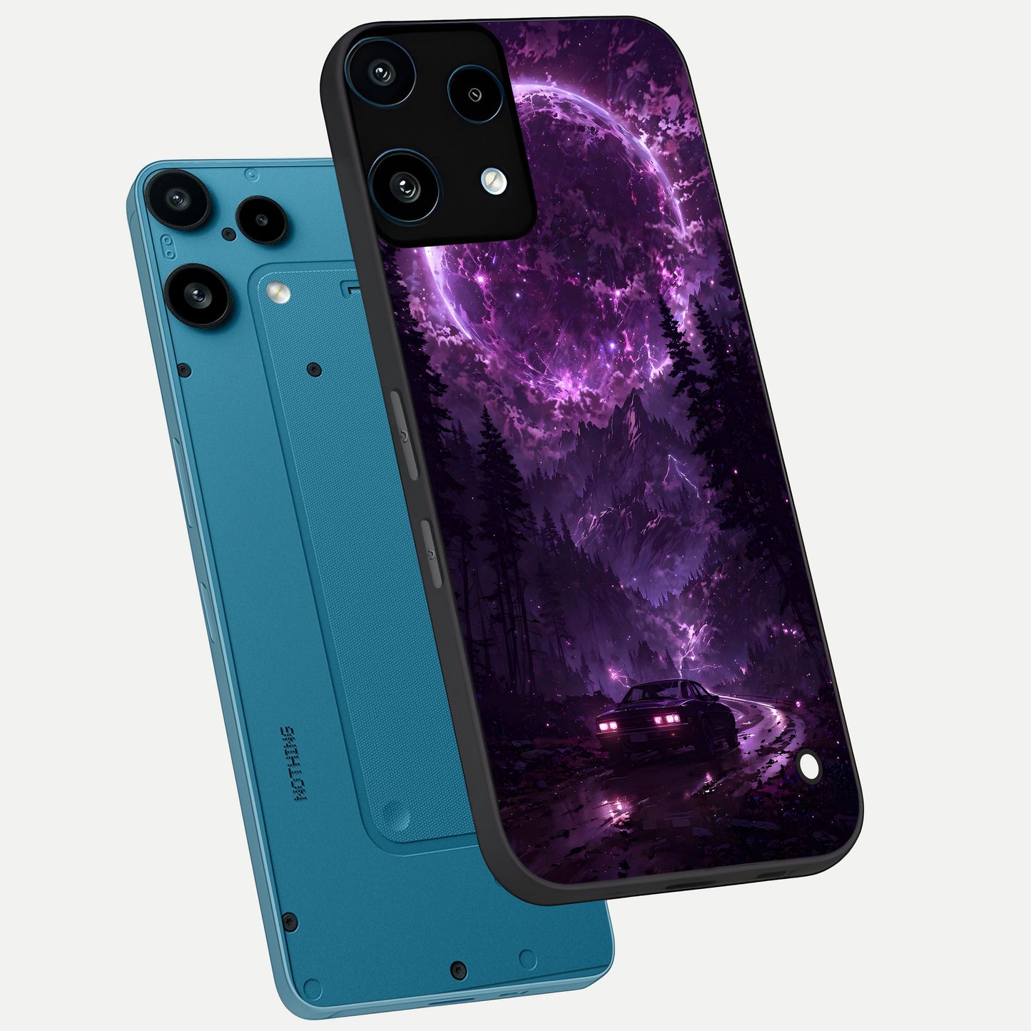  Eternal Cosmic Drive phone case For Nothing Phone 3A Lite showing premium glass back cover with detailed artwork