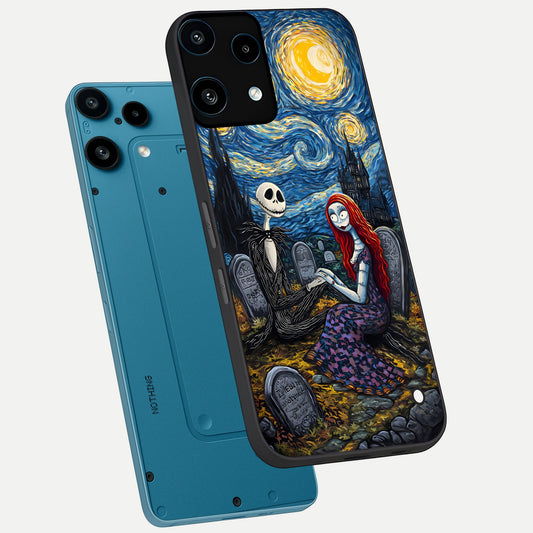  Eternal Night Love phone case For Nothing Phone 3A Lite showing premium glass back cover with detailed artwork