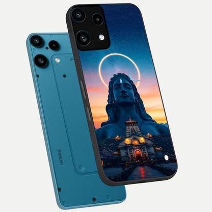  Eternal Shiva Aura phone case For Nothing Phone 3A Lite showing premium glass back cover with detailed artwork