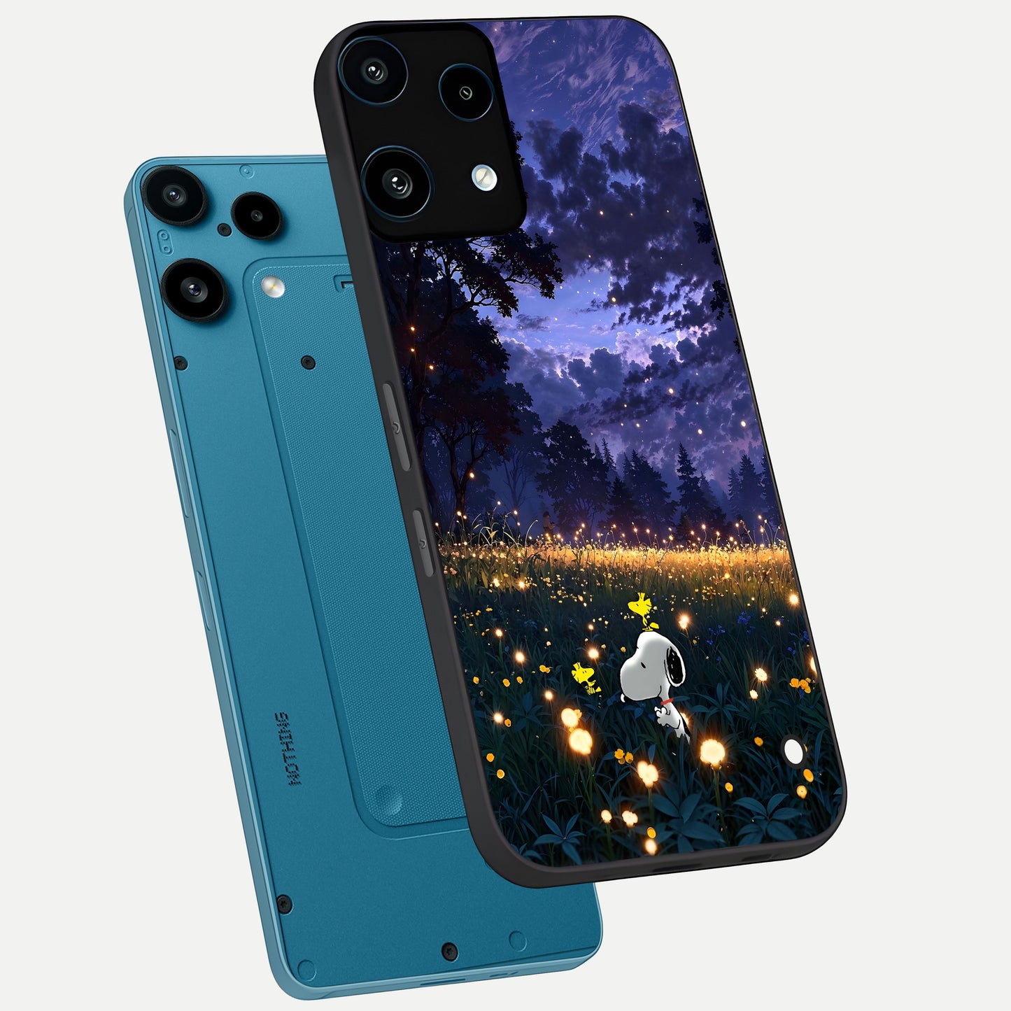  Firefly Meadow Magic phone case For Nothing Phone 3A Lite showing premium glass back cover with detailed artwork