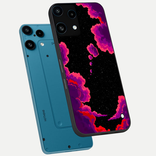  Galaxy Dream Frame phone case For Nothing Phone 3A Lite showing premium glass back cover with detailed artwork