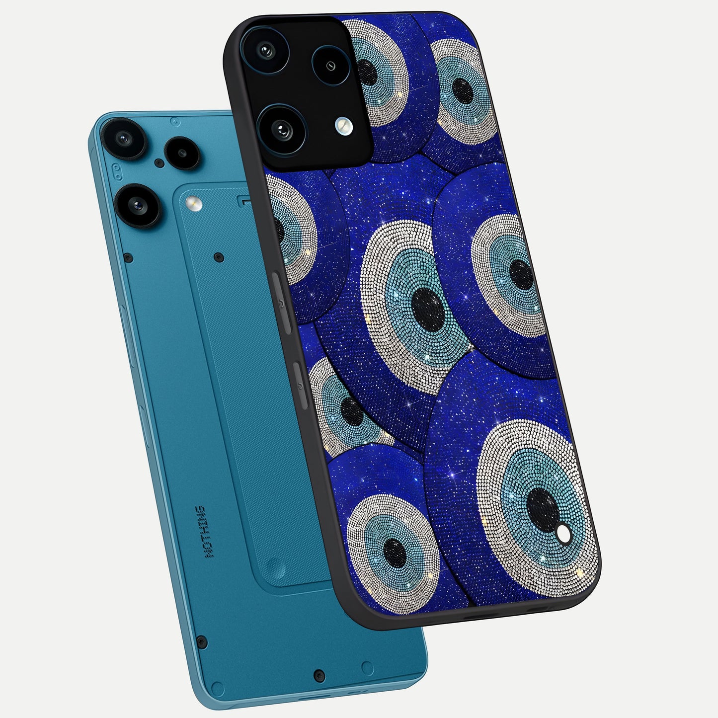  Galaxy Eye Flow phone case For Nothing Phone 3A Lite showing premium glass back cover with detailed artwork