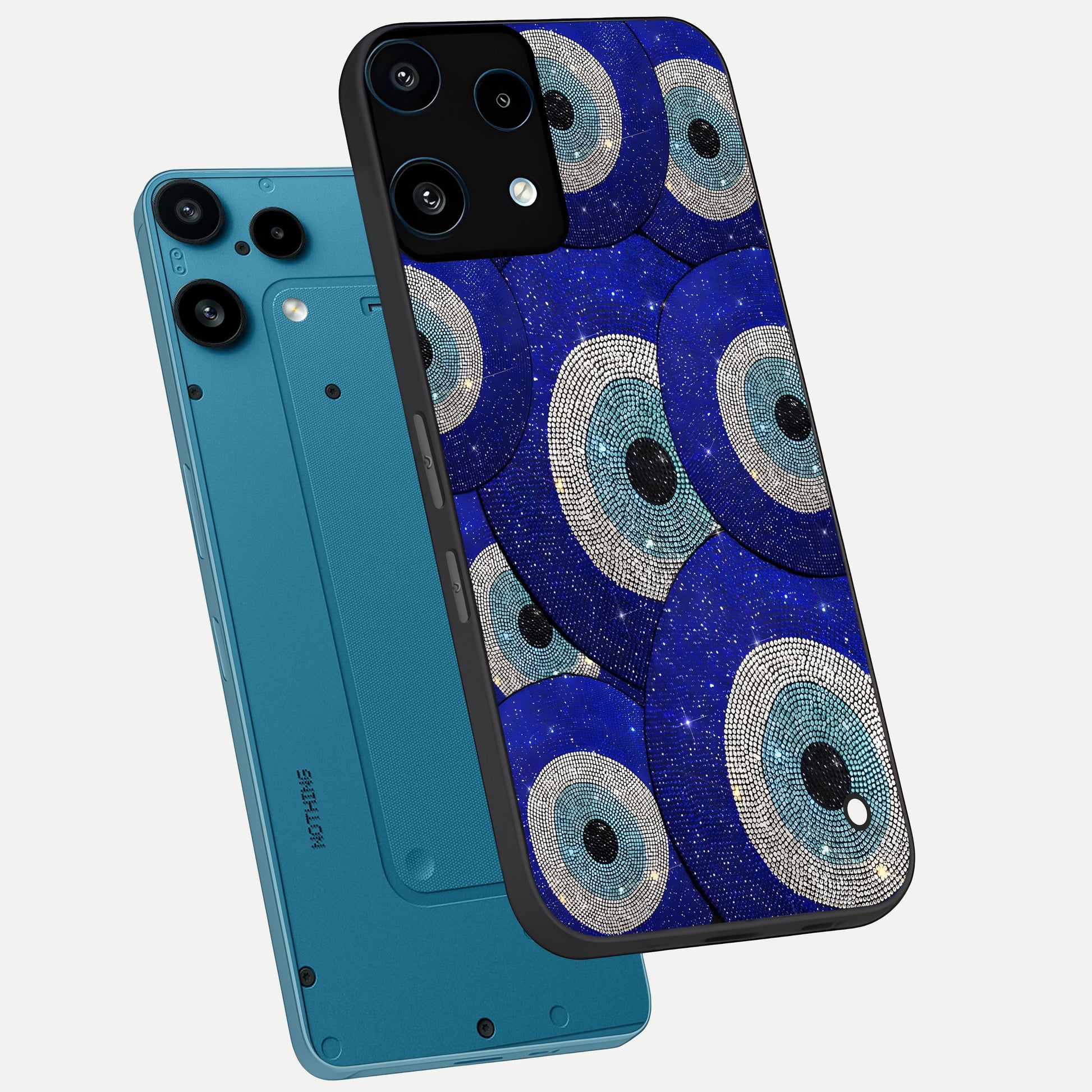  Galaxy Eye Flow phone case For Nothing Phone 3A Lite showing premium glass back cover with detailed artwork