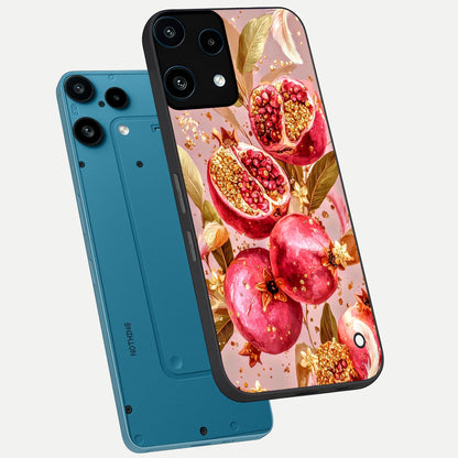  Golden Bloom Glow phone case For Nothing Phone 3A Lite showing premium glass back cover with detailed artwork
