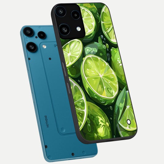 Green Kawasaki phone case For Nothing Phone 3A Lite showing premium glass back cover with detailed artwork