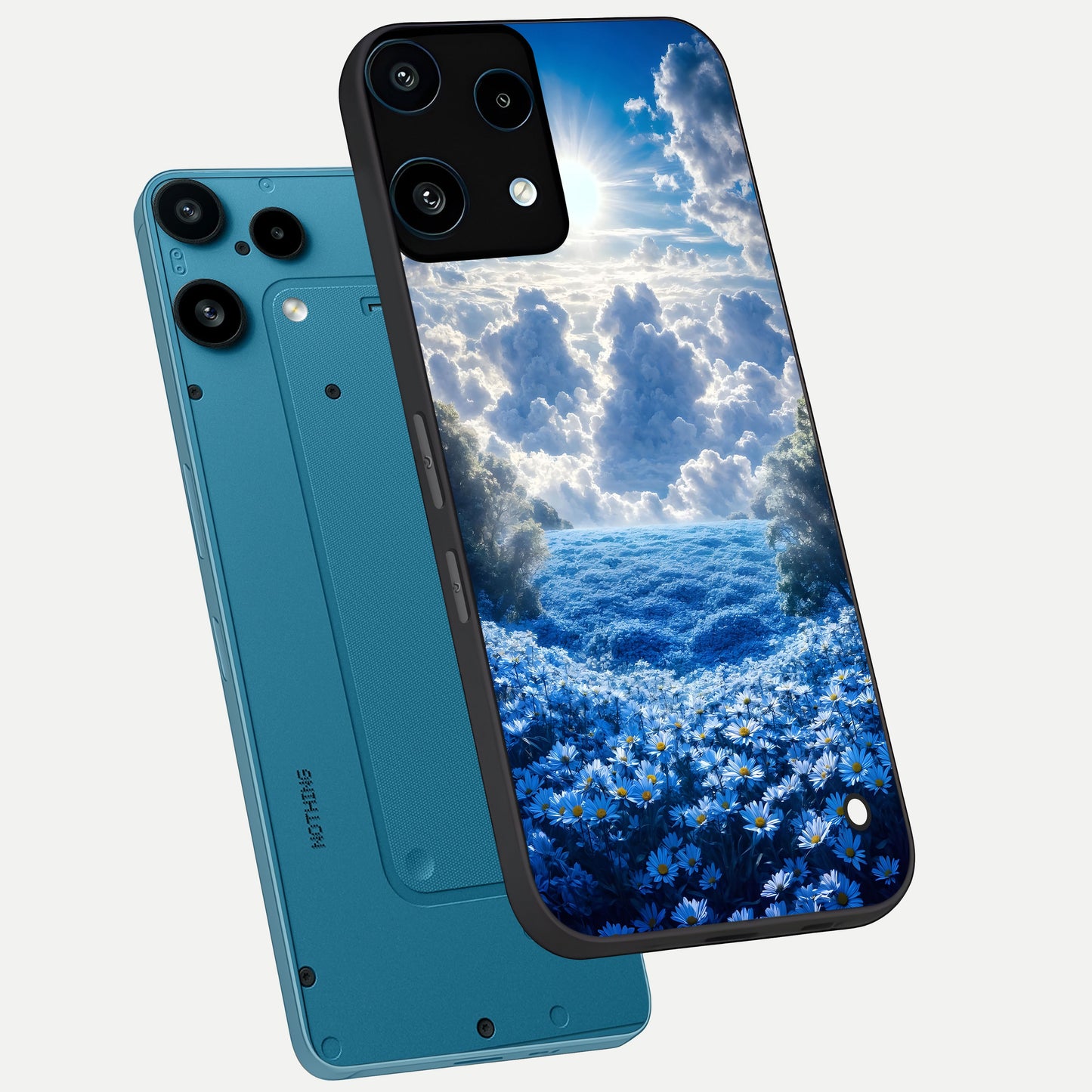  Heavenly Daisy Horizon phone case For Nothing Phone 3A Lite showing premium glass back cover with detailed artwork