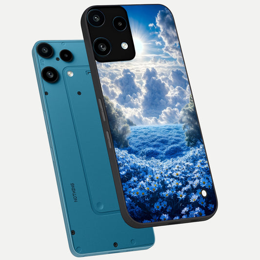  Heavenly Daisy Horizon phone case For Nothing Phone 3A Lite showing premium glass back cover with detailed artwork
