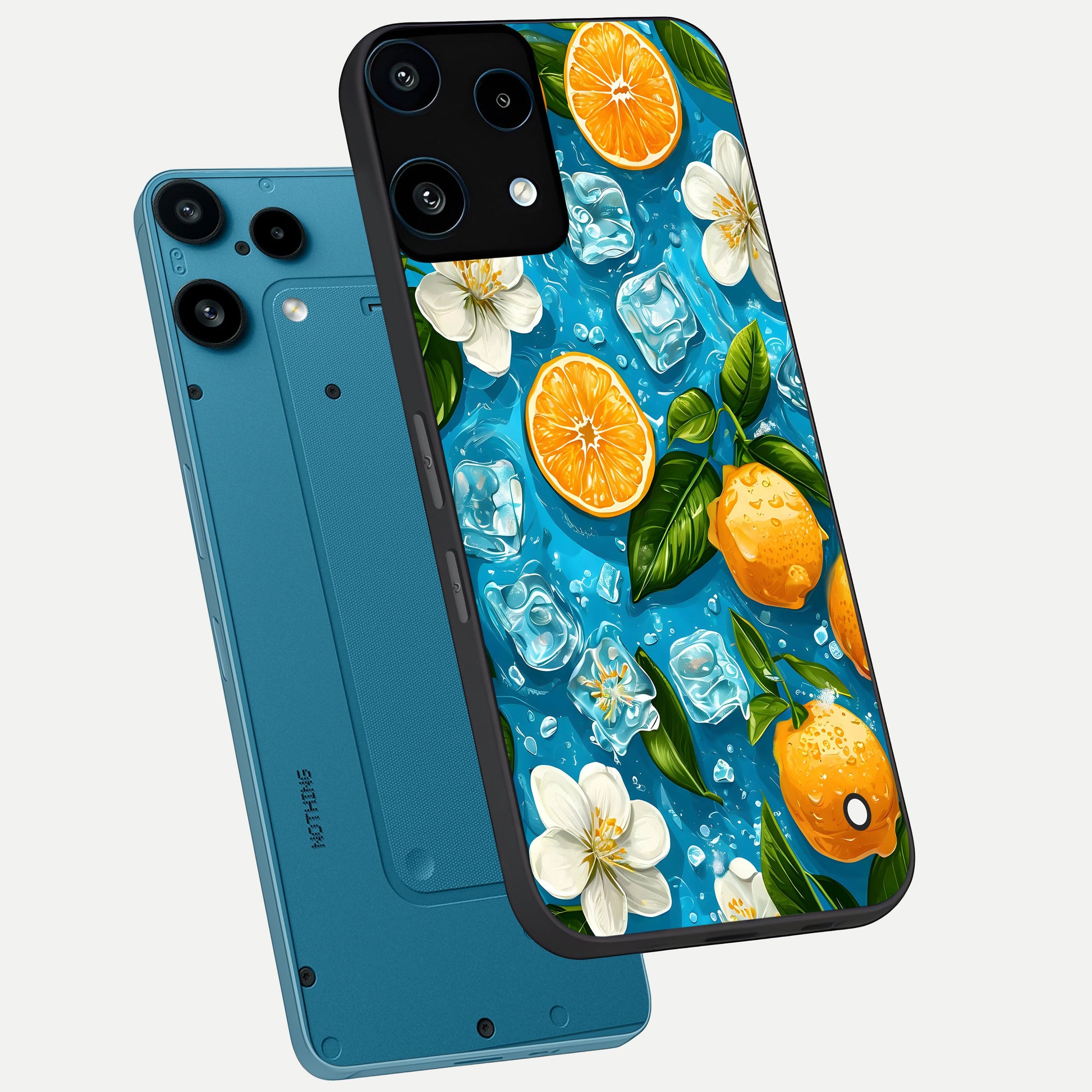 Ice Cube With Orange phone case For Nothing Phone 3A Lite showing premium glass back cover with detailed artwork