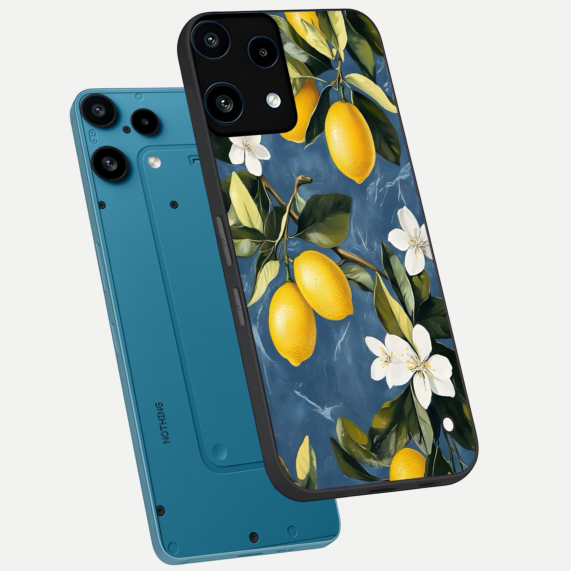  Lemon Dream Garden phone case For Nothing Phone 3A Lite showing premium glass back cover with detailed artwork