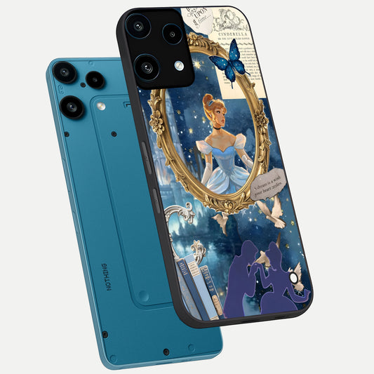  Midnight Queen phone case For Nothing Phone 3A Lite showing premium glass back cover with detailed artwork