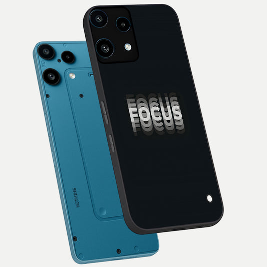  Mono Focus Vision phone case For Nothing Phone 3A Lite showing premium glass back cover with detailed artwork