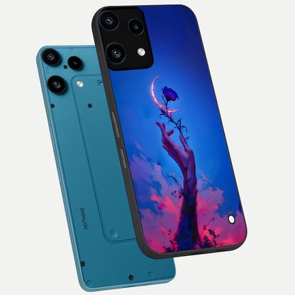  Mystic Hand phone case For Nothing Phone 3A Lite showing premium glass back cover with detailed artwork