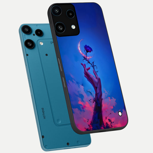  Mystic Hand phone case For Nothing Phone 3A Lite showing premium glass back cover with detailed artwork