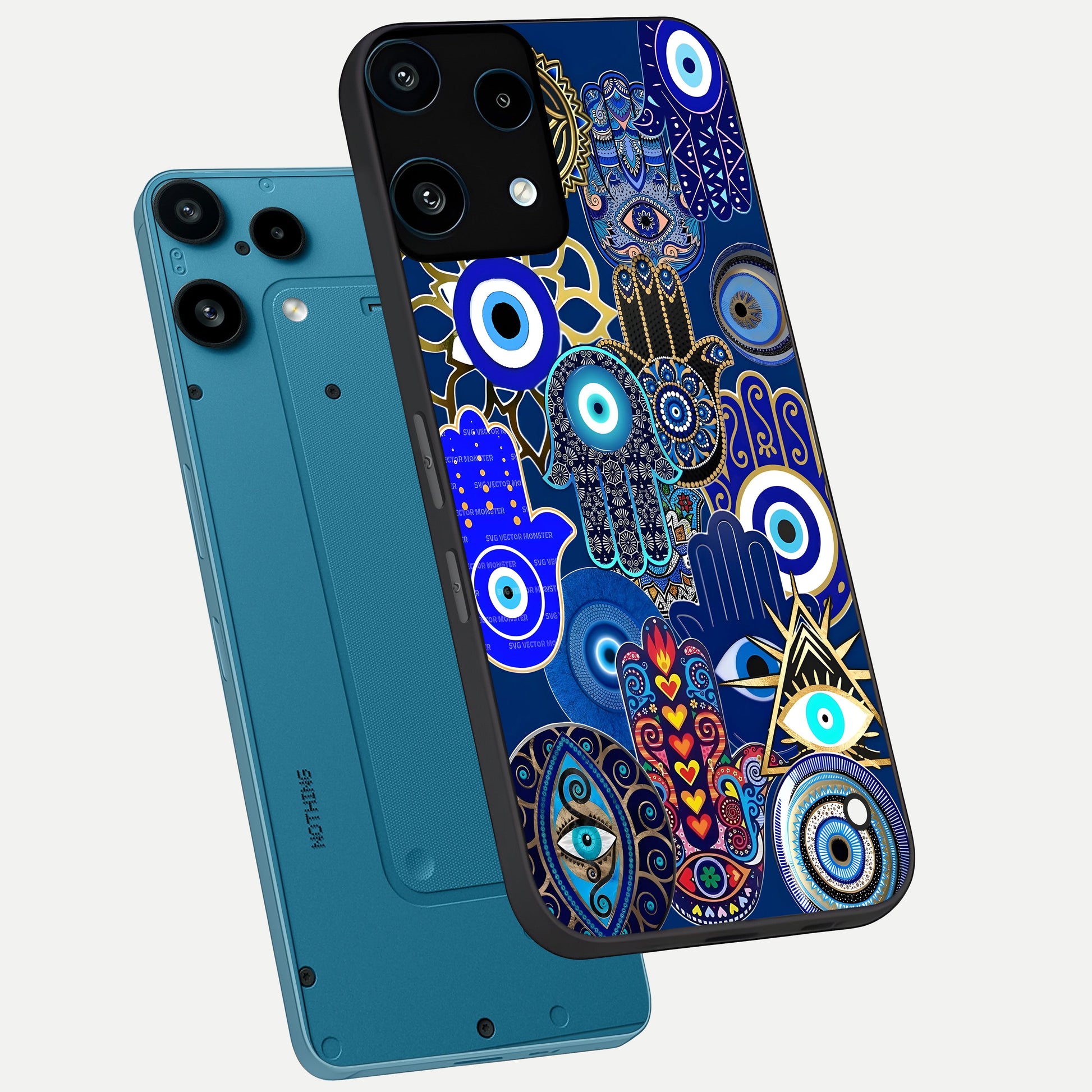  Mystic Palm Guard phone case For Nothing Phone 3A Lite showing premium glass back cover with detailed artwork