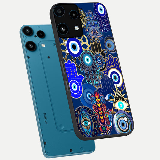  Mystic Palm Guard phone case For Nothing Phone 3A Lite showing premium glass back cover with detailed artwork