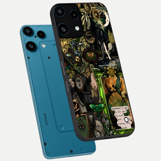  Mystic Woods Secret phone case For Nothing Phone 3A Lite showing premium glass back cover with detailed artwork