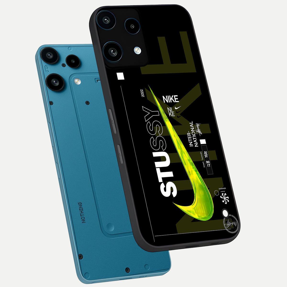  Neon Street Edition phone case For Nothing Phone 3A Lite showing premium glass back cover with detailed artwork
