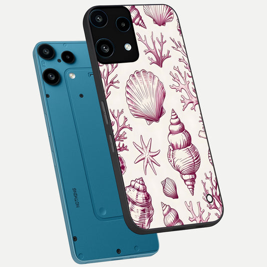 Pink Power Sparks phone case For Nothing Phone 3A Lite showing premium glass back cover with detailed artwork