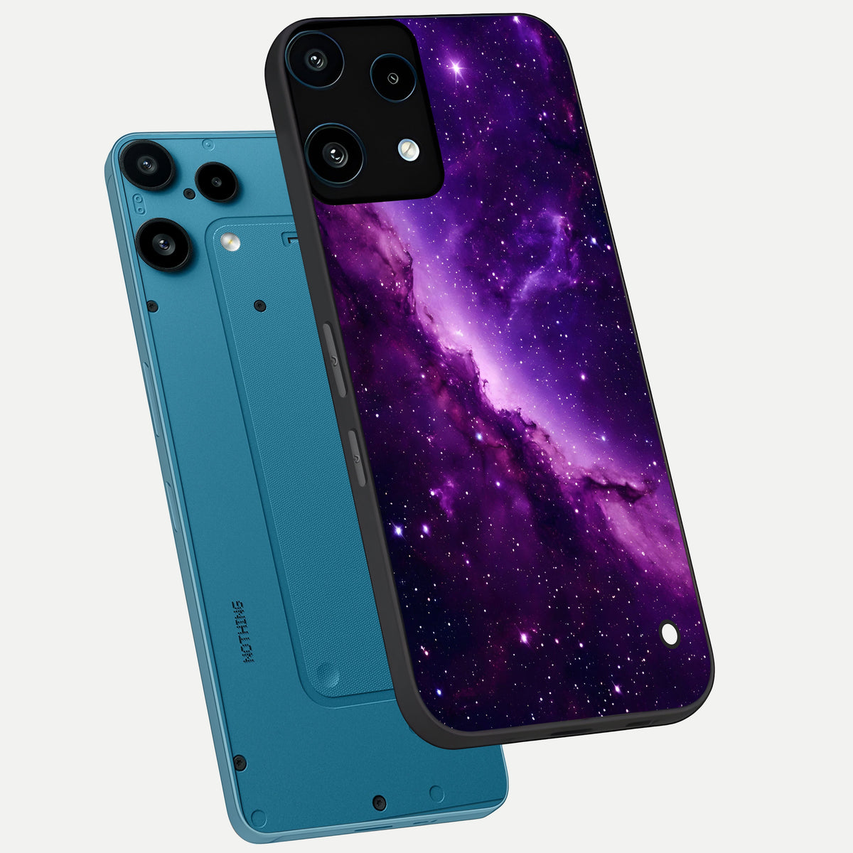  Purple Shade Sky phone case For Nothing Phone 3A Lite showing premium glass back cover with detailed artwork