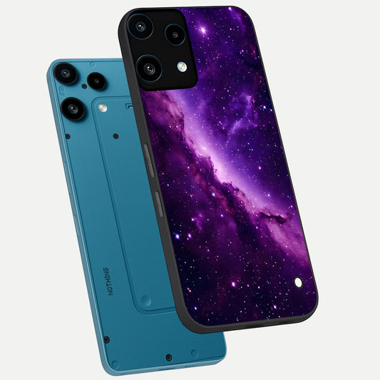  Purple Shade Sky phone case For Nothing Phone 3A Lite showing premium glass back cover with detailed artwork
