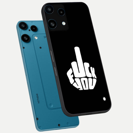  Rebel Mode On phone case For Nothing Phone 3A Lite showing premium glass back cover with detailed artwork