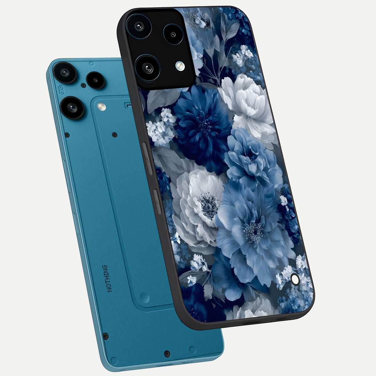  Royal Bloom Garden phone case For Nothing Phone 3A Lite showing premium glass back cover with detailed artwork