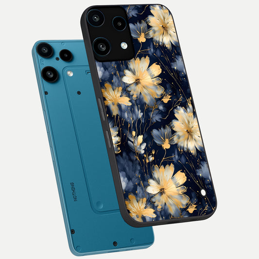  Royal Petal Dream phone case For Nothing Phone 3A Lite showing premium glass back cover with detailed artwork