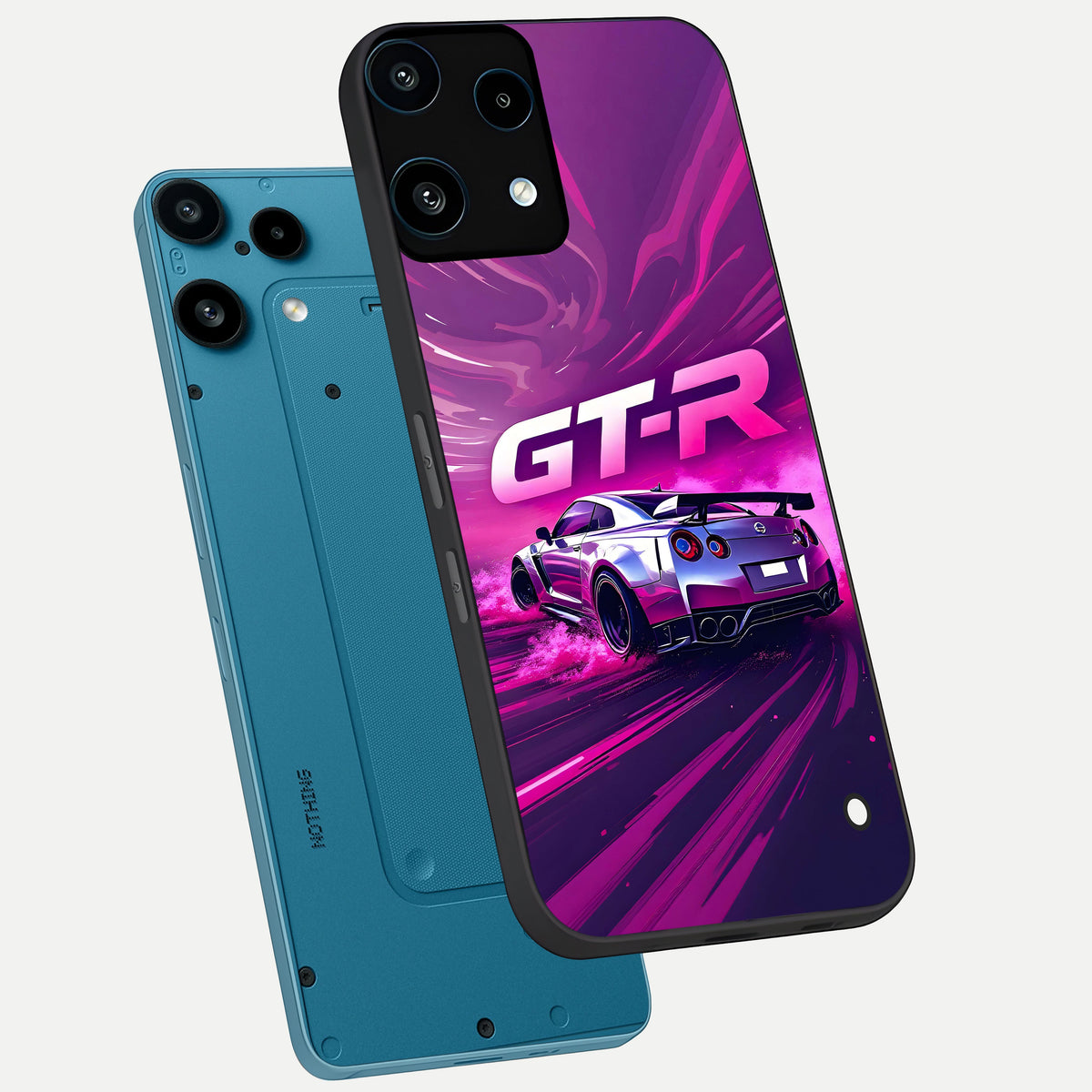  Speed Drift Legend phone case For Nothing Phone 3A Lite showing premium glass back cover with detailed artwork