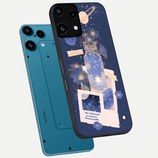  Starlit Cosmic Jar phone case For Nothing Phone 3A Lite showing premium glass back cover with detailed artwork