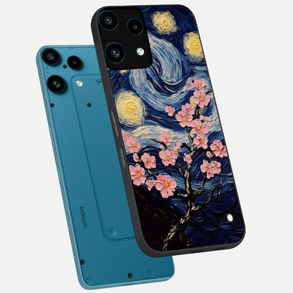  Van Gogh Scenery phone case For Nothing Phone 3A Lite showing premium glass back cover with detailed artwork