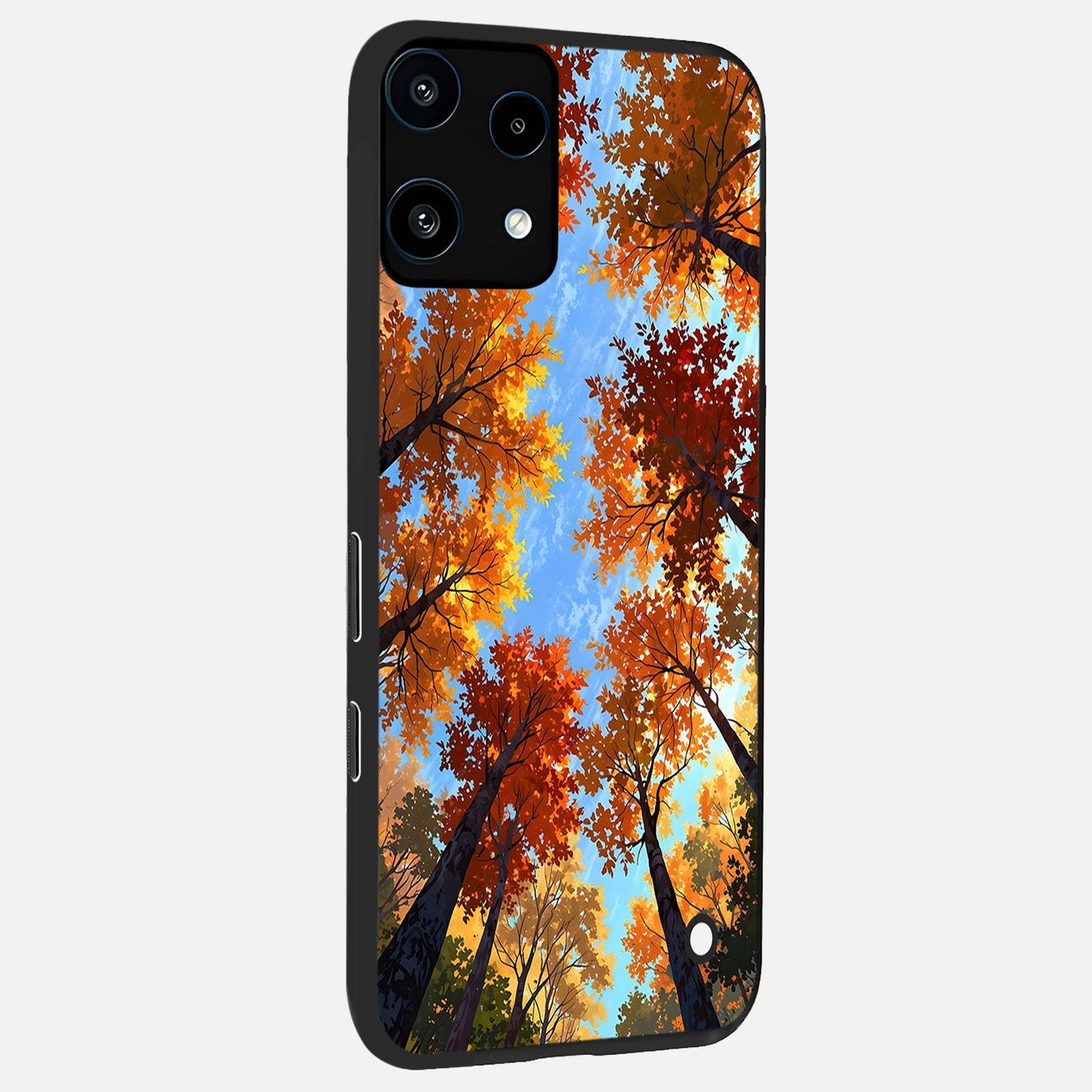  Autumn Sky Rise back cover For Nothing Phone 3A Lite slim fit glass case with vibrant aesthetic design