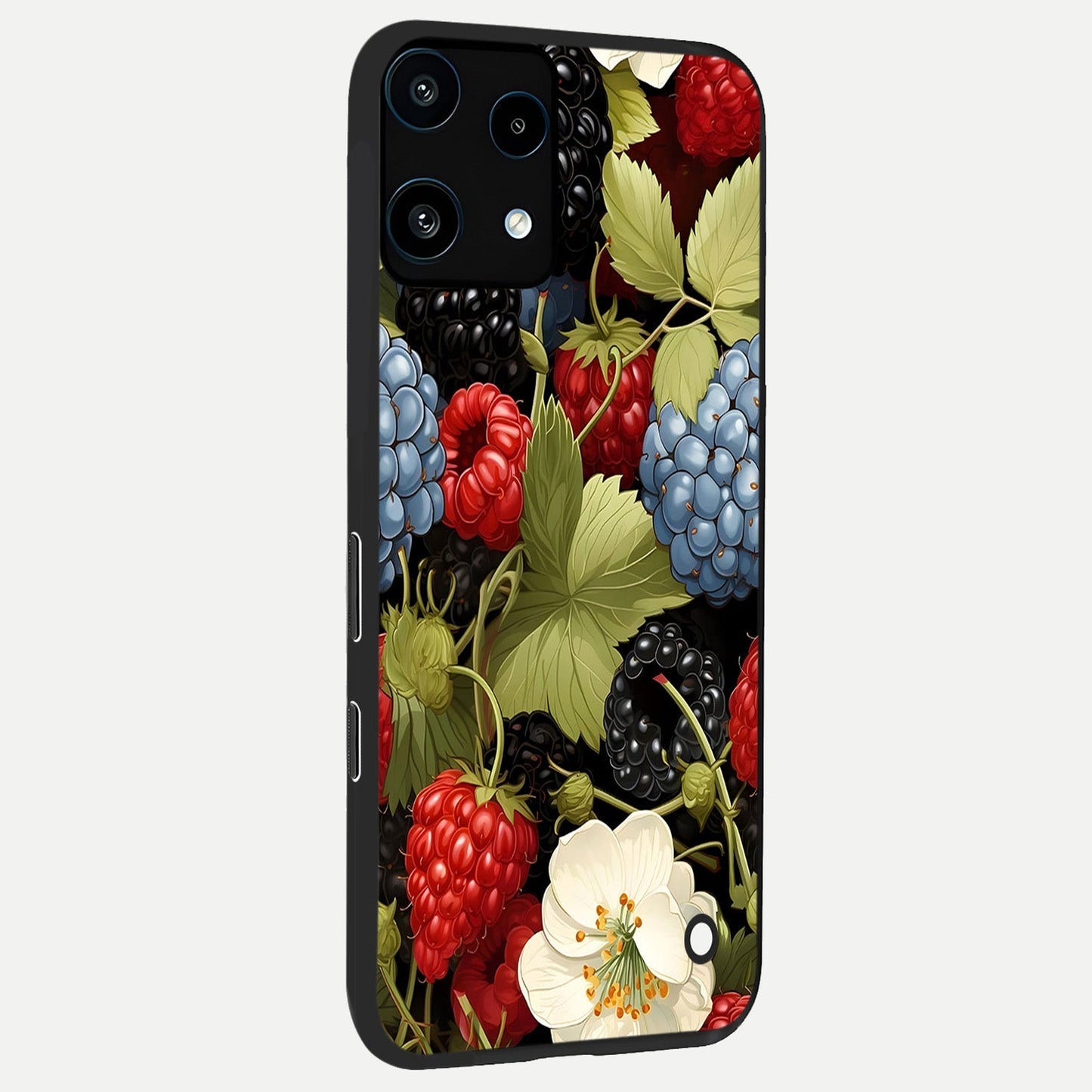  Berry Bloom Charm back cover For Nothing Phone 3A Lite slim fit glass case with vibrant aesthetic design