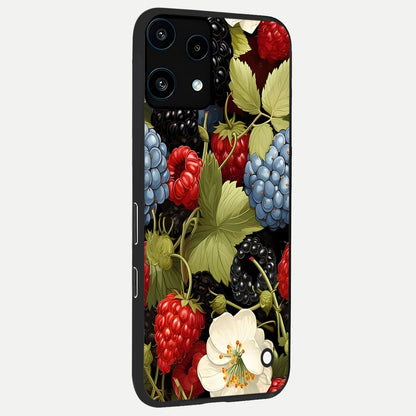  Berry Bloom Charm back cover For Nothing Phone 3A Lite slim fit glass case with vibrant aesthetic design