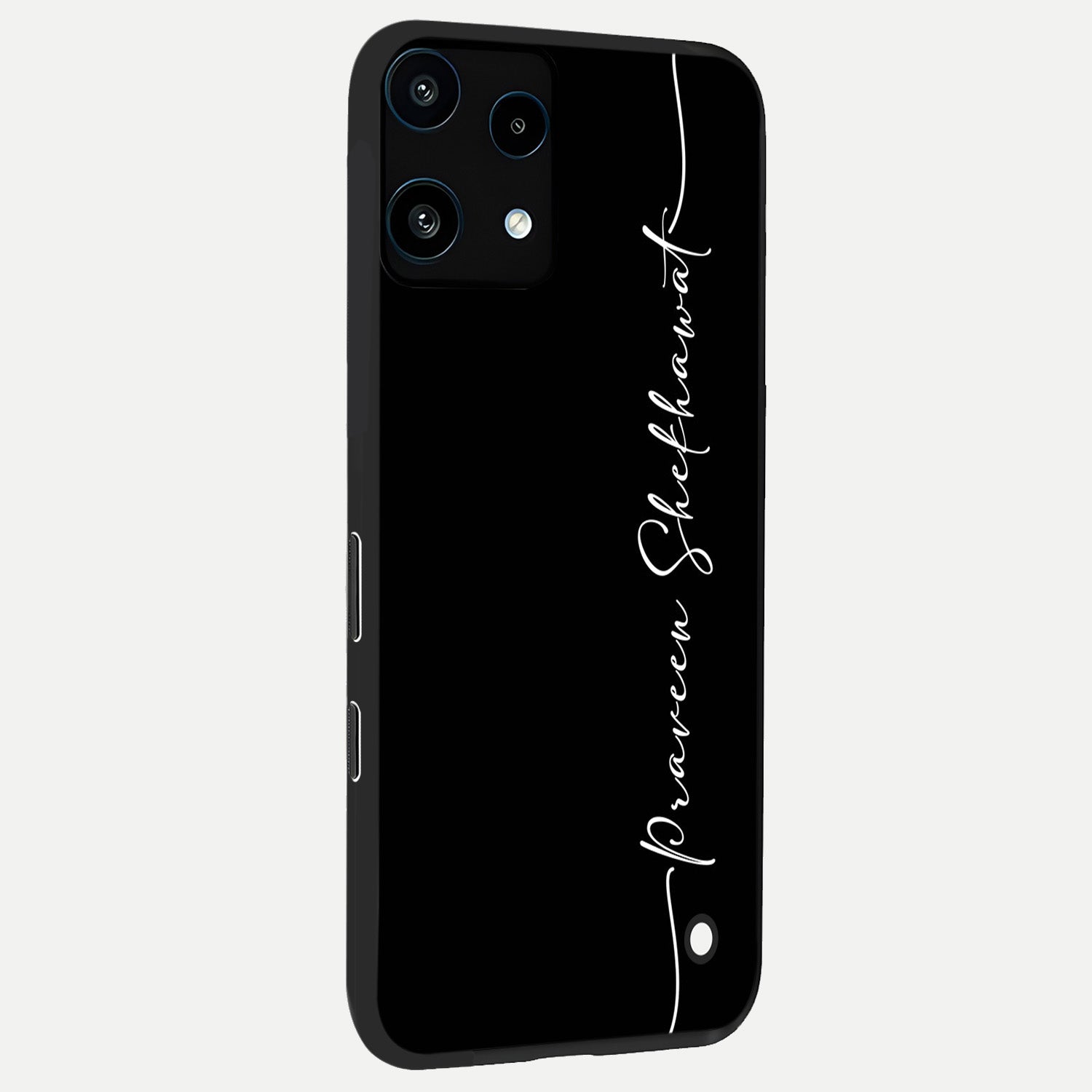  Black Tune Custom Name back cover For Nothing Phone 3A Lite slim fit glass case with vibrant aesthetic design