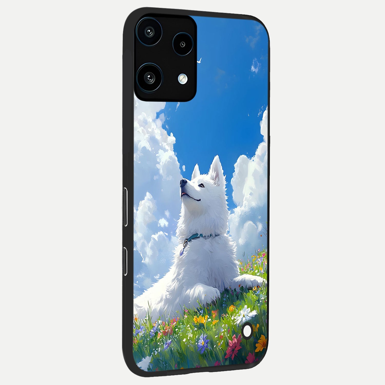  Blissful Cloud Pup back cover For Nothing Phone 3A Lite slim fit glass case with vibrant aesthetic design