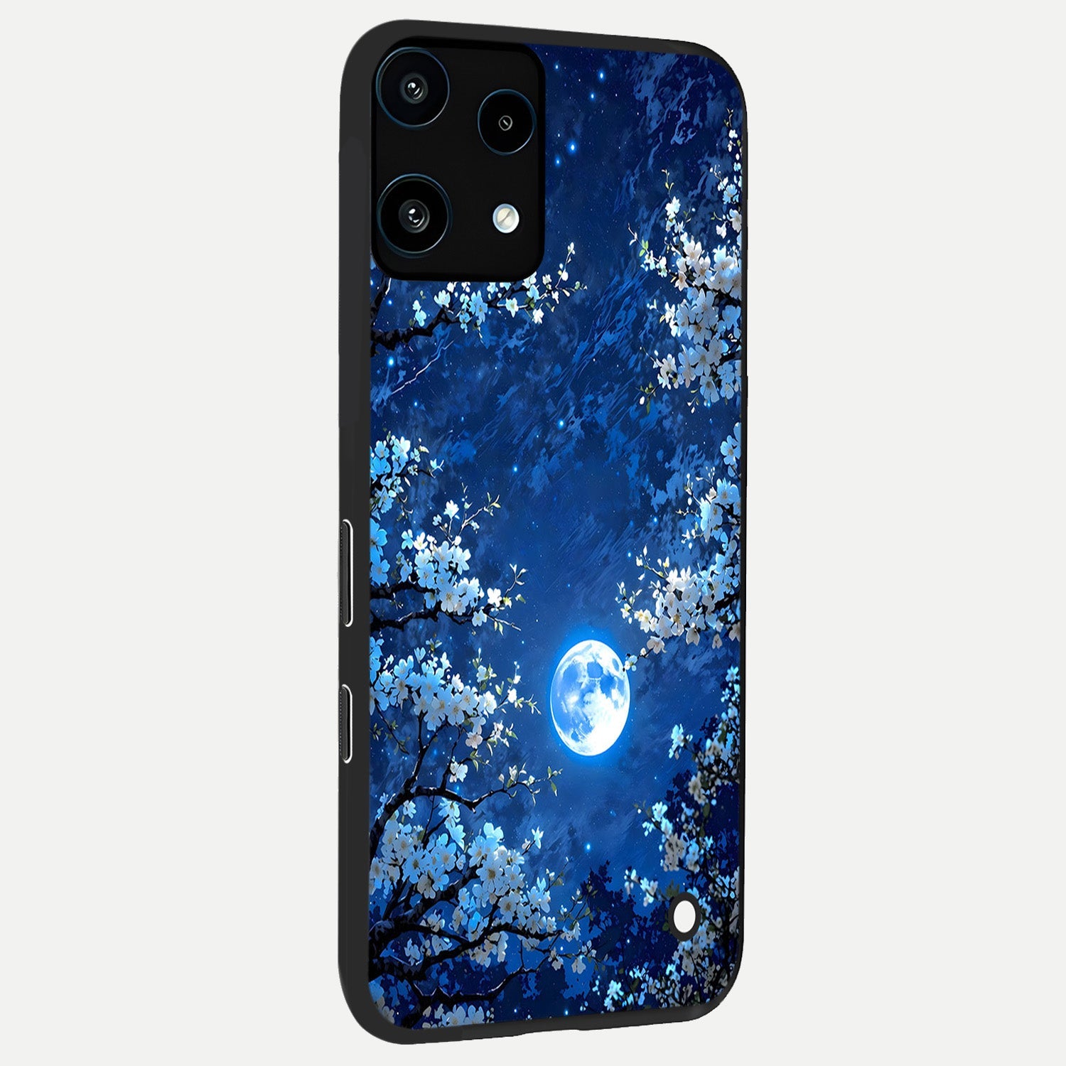  Blossom Moonlight Sky back cover For Nothing Phone 3A Lite slim fit glass case with vibrant aesthetic design