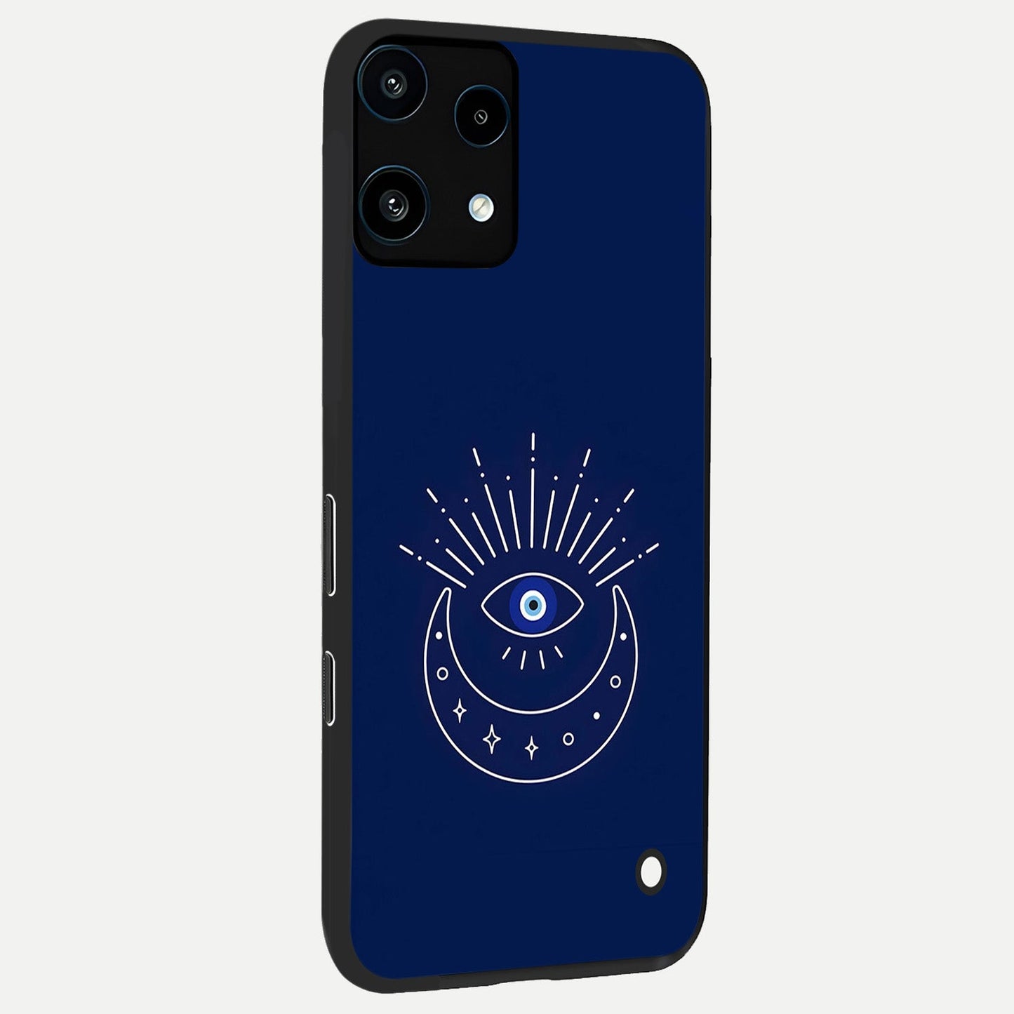  Blue Evil Eye back cover For Nothing Phone 3A Lite slim fit glass case with vibrant aesthetic design