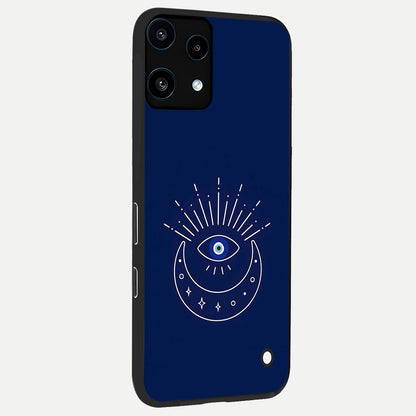  Blue Evil Eye back cover For Nothing Phone 3A Lite slim fit glass case with vibrant aesthetic design