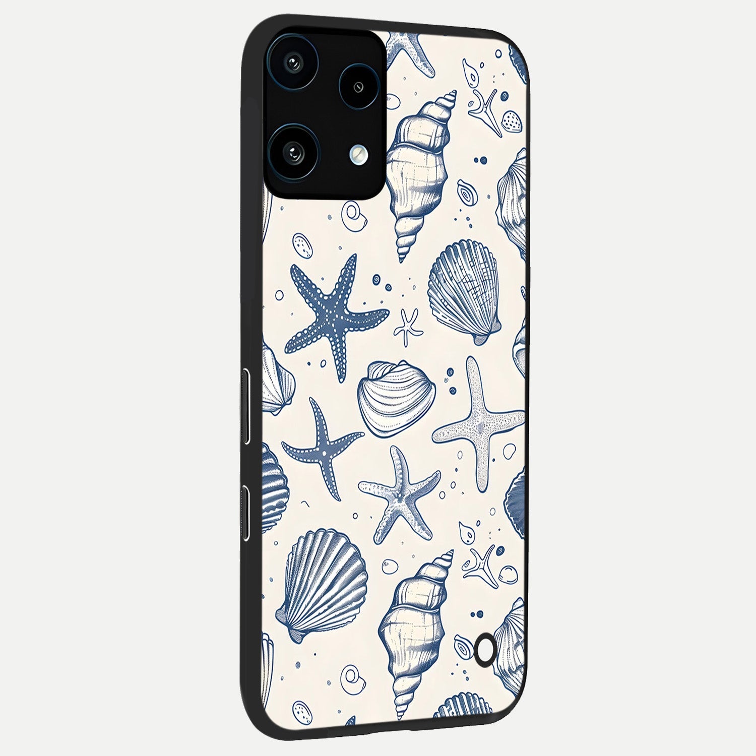  Blue Ocean Outline back cover For Nothing Phone 3A Lite slim fit glass case with vibrant aesthetic design