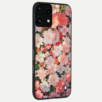  Blush Bloom Field back cover For Nothing Phone 3A Lite slim fit glass case with vibrant aesthetic design