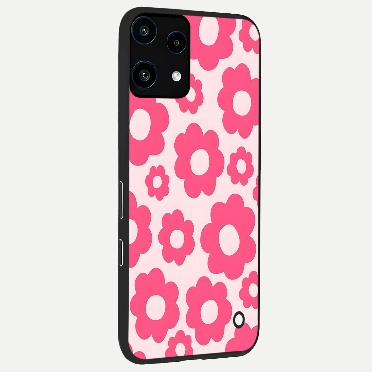  Blush Flower Pop back cover For Nothing Phone 3A Lite slim fit glass case with vibrant aesthetic design