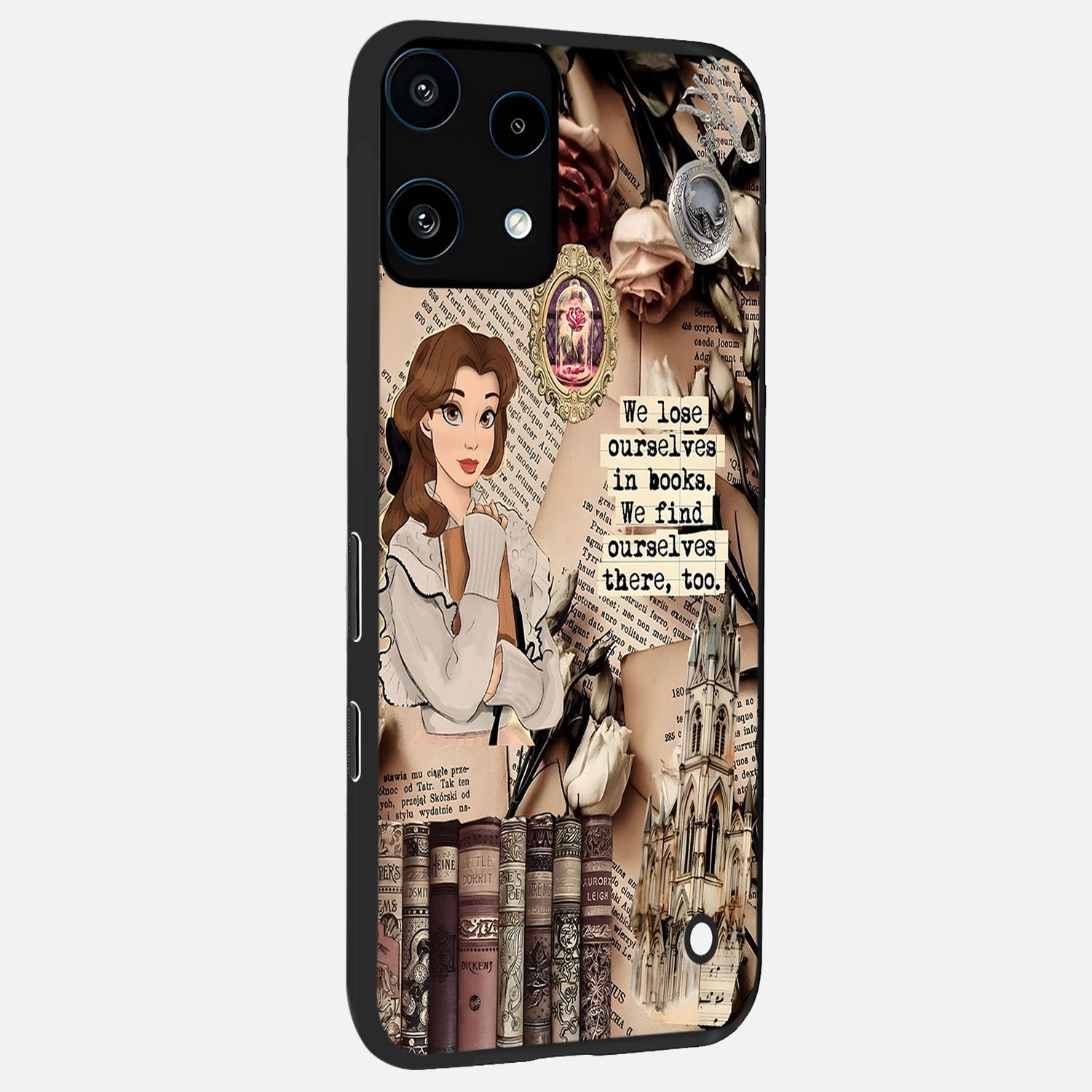  Bookish Dream World back cover For Nothing Phone 3A Lite slim fit glass case with vibrant aesthetic design