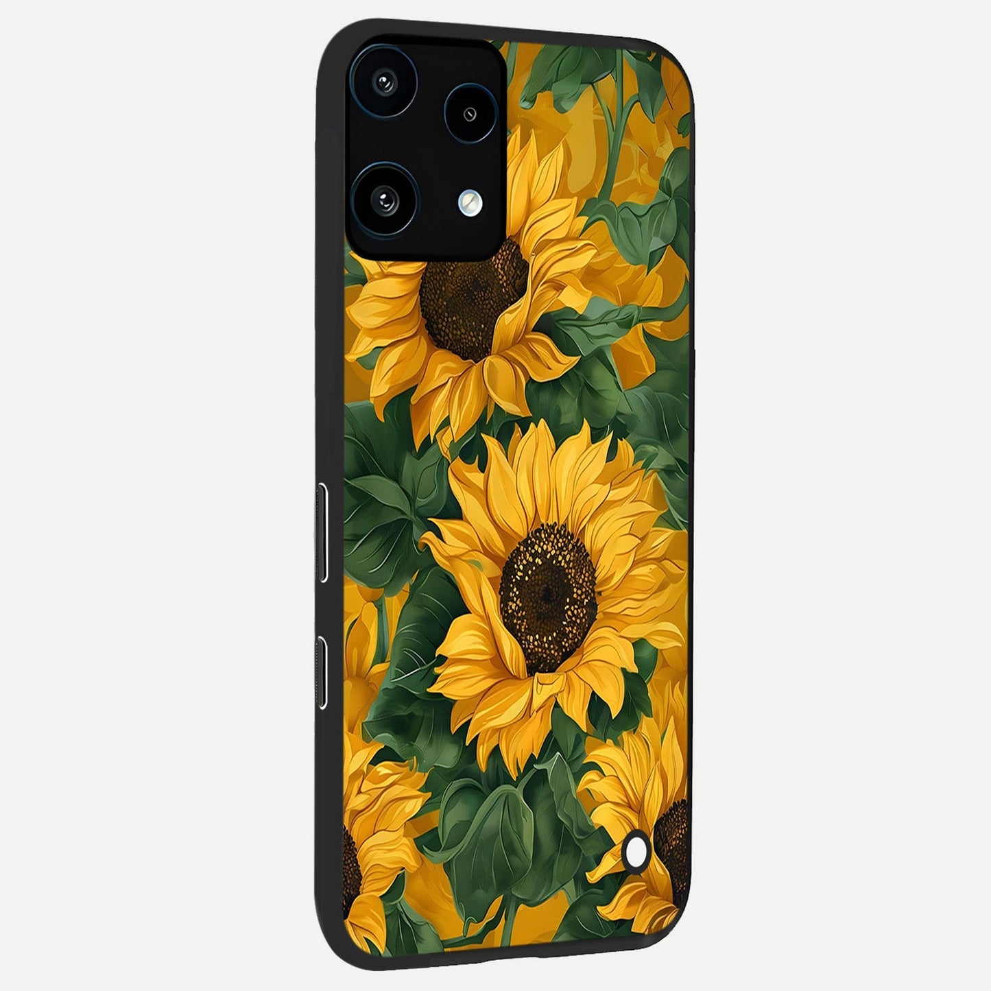  Bright Sunflower Bloom back cover For Nothing Phone 3A Lite slim fit glass case with vibrant aesthetic design