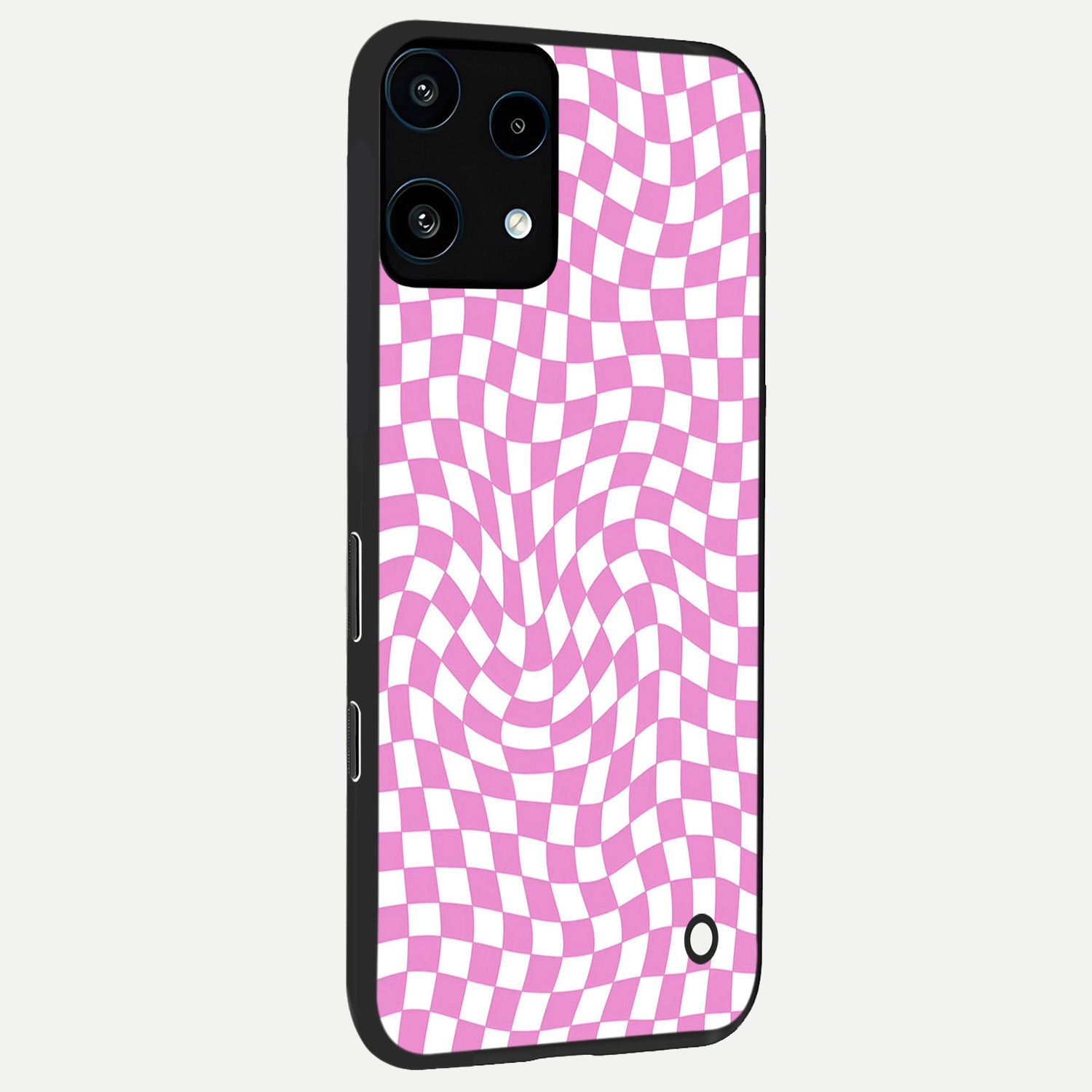  Bubblegum Check Wave back cover For Nothing Phone 3A Lite slim fit glass case with vibrant aesthetic design