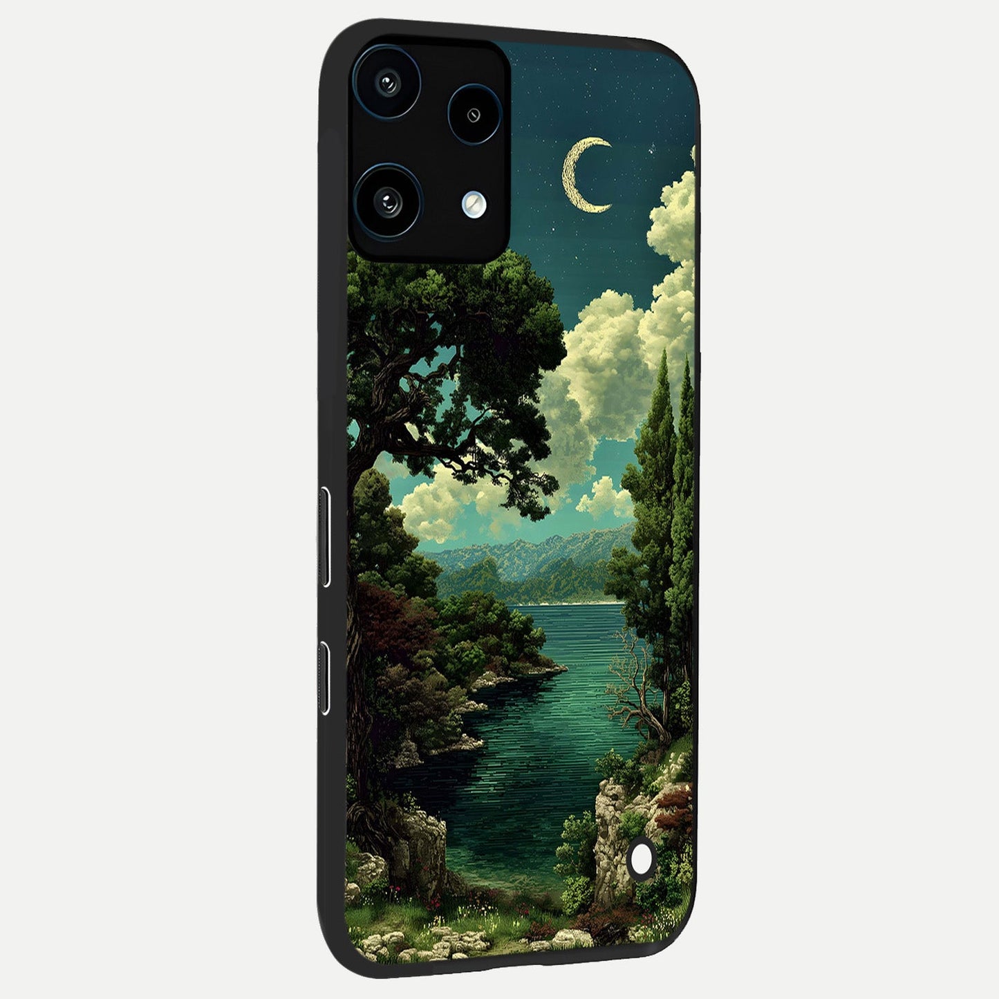  Celestial Lake Peace back cover For Nothing Phone 3A Lite slim fit glass case with vibrant aesthetic design