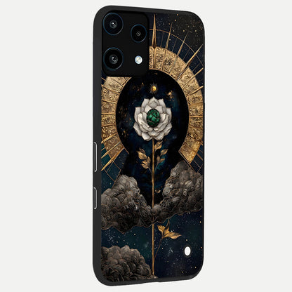  Celestial Lotus Morang back cover For Nothing Phone 3A Lite slim fit glass case with vibrant aesthetic design