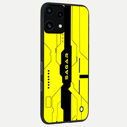  Circuit CYBERPUNK Custom Name back cover For Nothing Phone 3A Lite slim fit glass case with vibrant aesthetic design