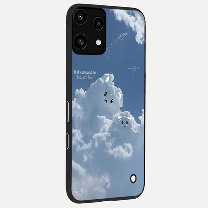  Cloud Bunny Dreams back cover For Nothing Phone 3A Lite slim fit glass case with vibrant aesthetic design